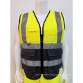 Wholesales Emergency ENISO20471 Standard Hi Viz Construction Work Safety Depot Reflective Safety Vest